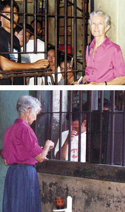 In her prison ministry, Sr. Myra Trainor visits prisoners, advocates on their behalf and joins in their celebration of mass.