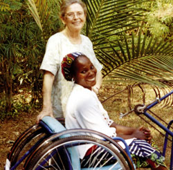 Sr. Rosemarie Donovan advocates for the physically disabled in Vandeikya province, Nigeria. Through the St. Joseph's Association for the Disabled, established 12 years ago with members of the community, she helps provide assistance for a variety of needs, from physiotherapy, corrective surgery, wheelchairs, walkers or leg braces, to completion of schooling or learning a trade. The Association aims to restore human dignity and increase the mobility of disabled persons so that they become respected members of the community.