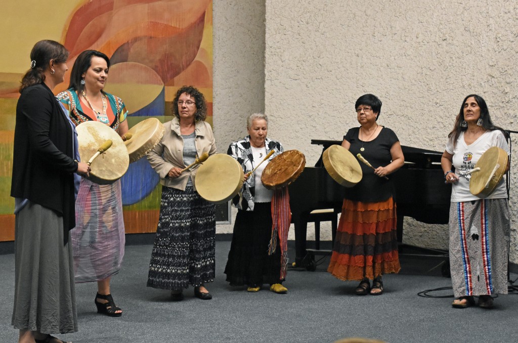 Native Canadian drummers in Regina, Canada. Photo credit: Greg Harder