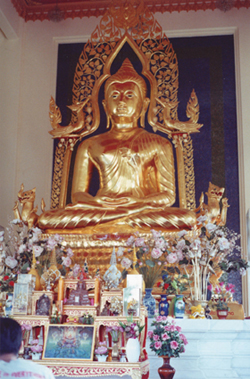 Thailand has a population of 67 million people. About 90 percent of the people are Buddhist and the Buddhist religion is integral to Thai life and culture.