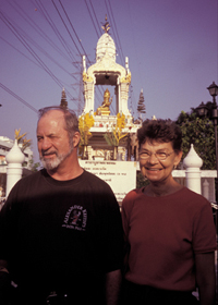 Paddy and Georgina Phelan,  the first Scarboro missionaries to serve in Thailand, arrived there in January 2000. Both teach English at a school for physically handicapped adults.