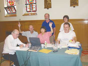 Lay and priest members deciding together on Scarboro's mission priorities and direction for the future