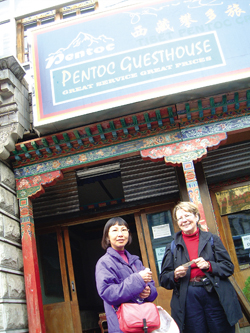 Scarboro missioners Cynthia Chu and Mary Lou Howard on a visit to Tibet. Mary Lou is now in Canada after completing her three-year contract with Scarboro Missions.