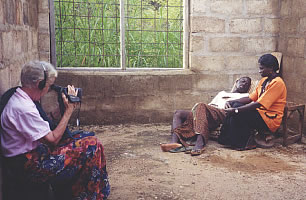 Sr. Patricia Kay produces educational videos-biblical dramas and AIDS awareness dramas-with local young people. Thousands of people have been entertained and instructed through these videos. Now she is working on a documentary in the local language on living positively with HIV/AIDS.