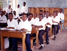 Barbara’s Form One students at St. Patrick’s high school.
