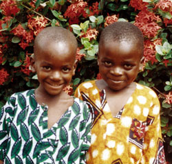 Aondona (left) and Aondosoo, the best of friends.