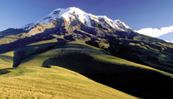 Credit: Philippe Henry. The majestic Mount Chimborazo, Riobamba, Ecuador.