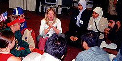 At World Youth Day 2002, Scarboro Missions Interfaith Desk and the Toronto Muslim community jointly sponsored a day of dialogue between Muslim and Catholic students. Dialogue serves as a tool for building understanding, tolerance, acceptance and peace.