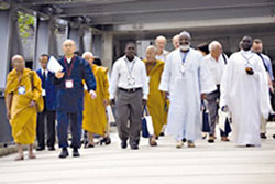 Participants representing all major religious traditions and all regions of the world address the theme, 'Confronting Violence and Advancing Shared Security'. Religions for Peace Eighth World Assembly. Photos credit: Religions for Peace.