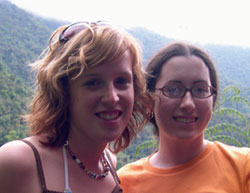 Chealsea and Katie in Costa Rica