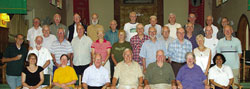 12th General Chapter 2007: Back row, L-R: Fathers Lionel Walsh, Dave Warren, Ron MacFarlane, Jim Gauthier, Gerry Sherry, Linus Wall, Alex McDonald, Vince Heffernan, Ron MacDonell, Ken MacAulay, Jim McGuire; Middle row, L-R: Russ Sampson, Terry Gallagher, Ambrose MacKinnon, Pat Kelly, Tom O'Toole, lay missioners Louise Malnachuk and Mary Olenick, Fathers Charlie Gervais, Roger Brennan, Gerald Stock, Frank Hegel, Tim Ryan, lay missioner Kate O'Donnell, Fathers Brian Swords and Gerald Curry; Front row, seated L-R: Kathy VanLoon, lay missioner Karen Van Loon, Fathers Mike Traher, Jack Lynch, John Carten, facilitator Sr. Virginia Varley, and Eula Fernando.