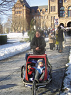 Scarboro missioner Karen Van Loon and her family were among 3,000 people who participated in this family friendly climate change demonstration in Toronto on December 8, 2007, part of a worldwide action.