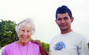 Sr. Mary Hughes with Raimundo, a community leader who assists landless peoples in Chorozinha, Ceara State, northeastern Brazil.