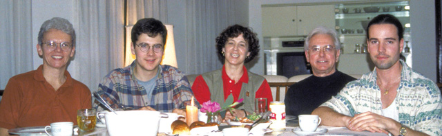 Scarboro’s China mission team in 1998, made up of priest and lay missioners (L-R: Louise Malnachuk, Marc Hallé, Puri Garrido, Fr. Ray O’Toole, and Eric Lagacé). By the late 1970s foreigners could once again work in China, no longer explicitly as missionaries attached to a Church, but as teachers in universities.